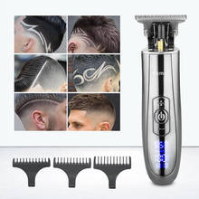 Kemei-máquina de cortar cabelo elétrica, masculina, profissional 2024 - compre barato