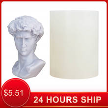 David Plaster Portrait Candle Mold Aroma therapy Candle Plaster DIY Material Mold Silicone Candle Molds 3d Silicone Candle Molds 2024 - buy cheap