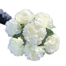 8Pcs Fake French Peony (7 heads/piece) 15.75" Length Simulation Melaleuca Peonia for Wedding Home Decorative Artificial Flowers 2024 - buy cheap