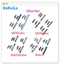 Baruile 10 conjuntos botão de volume lateral + power on/off buttton conjunto chave para samsung galaxy note 8 s8 s9 s10 mais peças reposição 2024 - compre barato