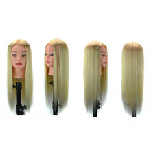 23'' Hair Styling Mannequin Head Training Cosmetology Doll Head w/ Clamp Beige Training Head forSalon Barber Hair Manikin Head 2024 - buy cheap