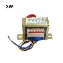 Transformador ei41 3w 220v para ac, transformador de áudio único/duplo, de cobre, baixa frequência de isolamento 2024 - compre barato