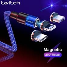 Twitch T02 Magnetic Cable Micro USB Type C For iPhone Cable 3A Fast Charging Cord Wire Type-C Magnet Charger Mobile Phone Cables 2024 - buy cheap