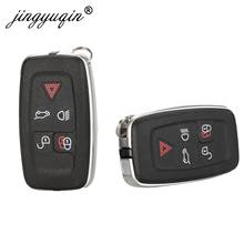 Jingyuqin 5 uds 5 botón remoto clave Shell para Land Rover Range Rover SPORT LR4 Vogue ajuste Jaguar clave Fob funda carcasa 2024 - compra barato