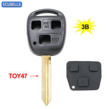 3 Button Remote Key Shell Smart Car Key Case for Toyota Yaris Avensis Auris Corolla TOY47 Uncut Blade with or No Button Pad 2024 - buy cheap