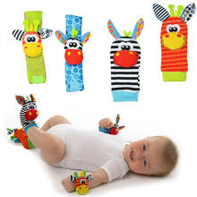 Infant Baby Kids Socks rattle toys Wrist Rattle and Foot Socks 0~24 Months 20% off 2024 - купить недорого