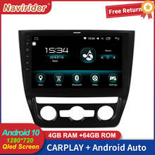 Radio con GPS para coche, reproductor Multimedia con Android 10, 2Din, estéreo, Carplay, vídeo, para Skoda YETI 2014 2017 2024 - compra barato