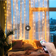 Remote LED String Lights Curtain USB Battery Fairy Lights Garland Led Wedding Party Christmas For Window Home Outdoor Decor 2024 - buy cheap