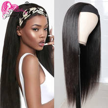 Beauty Forever Bone Straight Headband Scarf Wig Brazilian Straight Human Hair Wig No plucking wigs for women No Glue No Sew In 2024 - buy cheap