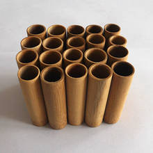 Frasco de bambú carbonizado para pulgar, tubo de succión de ventosas de medicina tradicional, tetera de bambú hervida para sangre derramada, 20 Uds. 2024 - compra barato