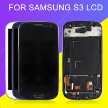 Catteny 4,7 дюймов I9300 Lcd для samsung Galaxy S3 Lcd I9301 I9305 I9300I I535 I747 дисплей кодирующий преобразователь сенсорного экрана в сборе + рамка 2024 - купить недорого