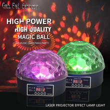 DJ Lights Led Crystal Magic Ball Light DMX Stage Lamp 21 Mode Effect Sound Control For Home Party Club 2024 - buy cheap
