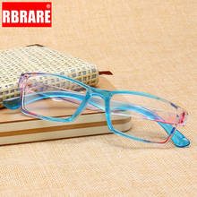 Rbrare óculos de leitura em resina, lente transparente, anti-luz azul, confortável masculino e feminino, óculos de leitura antigos 2024 - compre barato