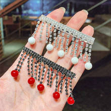 2021 nueva moda Clip de perla para el cabello para las mujeres horquillas de Korea de cristal geométrico borla de pelo pasadores de horquilla accesorios para el cabello 2024 - compra barato