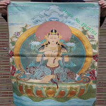 36 дюймов Тибетский буддизм шелковая вышивка Maitreya Bodhisattva Tangka живопись танка Фреска 2024 - купить недорого