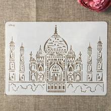 29cm A4 India Taj Mahal DIY Layering Stencils Wall Painting Scrapbook Coloring Embossing Album Decorative Template 2024 - buy cheap