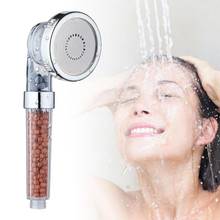 Shower Bath Head Adjustable 3 Mode High Pressure Stone Stream Handheld Shower Head With Negative Ion Activated Ceramic Balls 2024 - buy cheap