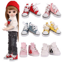 UCanaan 1/6 BJD Doll Accessories 1 Pair Of Canvas Shoes 5CM Fir For 30CM BJD Dolls Boots Toys Accessories 2024 - buy cheap