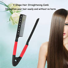 Professional Hair Straightener Comb Hair Straightening Comb Brush V Shape Folding Hair Styling Tool Salon Hairdress Styling Tool 2024 - buy cheap