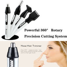 Aparador nasal elétrico 4 em 1, removedor de pelos duradouro e recarregável com usb, ferramenta de cuidados com o rosto 2024 - compre barato