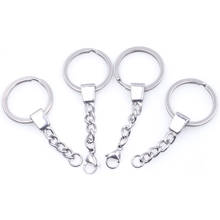1pcs  New Stainless Steel Keyring Keychain Split Ring Key Holder Rings Women Men DIY Key Chains Accessories 2024 - buy cheap