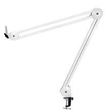 Microphone Stand Adjustable Suspension Boom Arm with Built-in Spring for Voice Recording White 2024 - buy cheap
