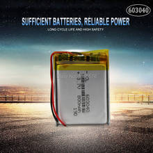 3,7 v 800mah 603040 batería de iones de litio de la batería de li-polímero para PAD DVD e-book bluetooth auriculares batería recargable acumulador 2024 - compra barato
