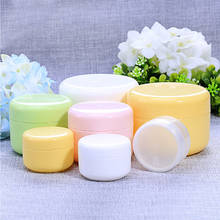 10Pcs 10/20/50/100g Plastic Empty Sample Makeup Jar Pot Refillable Travel Face Cream Lotion Cosmetic Container Packing Cases 2024 - buy cheap