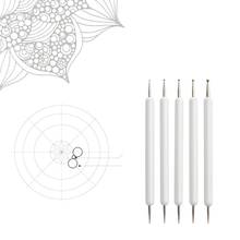 16pcs Mandala Dotting Pen Tools Set for Rock Painting Pottery Clay Modeling Art 87HA 2024 - buy cheap