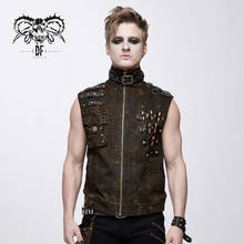 Devil Fashion-Chaleco Steampunk Punk para hombre, chaqueta de cuello alto, Rebeca 2024 - compra barato