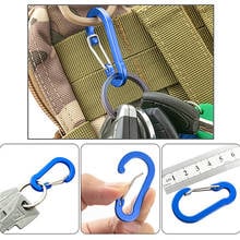 5Pcs D Ring Chain Outdoor Car Key Accessories Quickdraw Snap Key Survive Hike Clasp Screw Hook Buckle Aluminum Clip Hang Lock 2024 - buy cheap