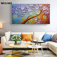 Oil Paintings on Canvas Wall Art Abstract 3D Knife Hand-Painted Flower Art Modern Home Decoration Abstract Artwork Art No Framed 2024 - buy cheap