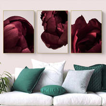 Scandinavian Art Flower Canvas Poster Red Rose Petals Floral Print Painting Nordic Style Wall Picture Modern Living Room Decor 2024 - buy cheap