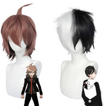 Peruca para cosplay de danganronpa monokuma/naegi makoto/nanami chiaki, peruca curta sintética para homens e mulheres c40k222 2024 - compre barato