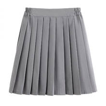 Y2k kawaii harajuku plissado saias mini sólido casual mulher moda cintura alta a-line saia curta 90s vintage streetwear coreano 2024 - compre barato