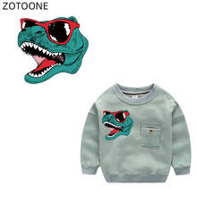 ZOTOONE Heat Transfers Vinyl Iron on Patches for Clothing Bag Dinosaur Patch Stickers for Kids Applications DIY Appliques G 2024 - buy cheap