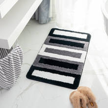 Dark Gray Stripes Bath Mats,Non-slip Bathroom Carpet,Microfiber Mat Toilet Tapete Para Banheiro,Bathroom Rug Bath Pad Carpets, 2024 - buy cheap