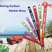 Scuba Diving SMB 1.2m 1.5m 1.8m Buoy Colorful Visibility Safety Inflatable Scuba Diving SMB Surface Signal Marker Buoy Accessory 2024 - buy cheap