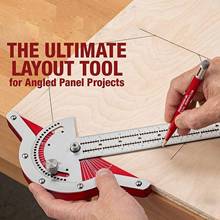 Woodworkers Edge Rule 180 Degree Adjustable Protractor Angle Finder Gauge Craftsman Stainless Steel Caliper Measuring Tools 2024 - buy cheap
