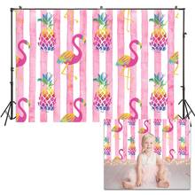 HUAYI Photo Background Newborns Baby Child Photography Backdrops Studio Flamingo Girls Birthday Photoshoot Backdrop US172 2024 - buy cheap