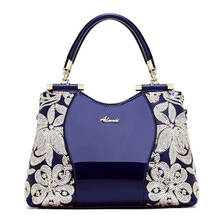 Women Bags For Ladies Handbags Large Capacity Women's Handbags Top-handle Hand bags Floral Luxury Patent Leather Bag 2024 - buy cheap