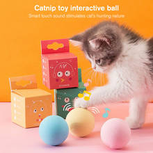 Умные игрушки для кошек, интерактивный мячик, кошачья мята, обучающая игрушка для домашних животных, пищащие товары, игрушка для кошек, котят, котят 2024 - купить недорого