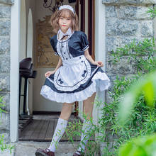 New Style Black Cute Lolita Maid Costumes French Maid Dress Girls Woman Amine Cosplay Costume Waitress Maid Party Stage Costumes 2024 - buy cheap
