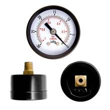 1Pc 1-1/2" Dry Utility Mini Vacuum Pressure Gauge Blk.Steel 1/4" Center Back, -30HG/0PSI Pressure Tester Measuring Instruments 2024 - buy cheap