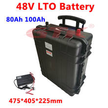 Batería de titanato de litio de 48V, 80Ah, 100Ah, LTO, 2,4 v, batería LTO para sistema Solar de triciclo de carretilla elevadora + 10 cargador 2024 - compra barato