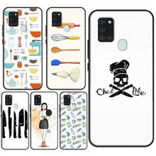 Baking Cooking Utensils Chef Case For Samsung Galaxy A12 A22 A32 A42 A52 A72 A11 A31 A51 A71 A50 A70 A21S A52S Cover 2024 - buy cheap