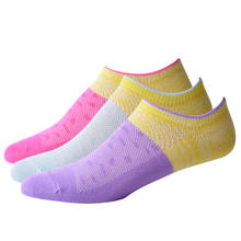 Women Thin Breathable Sock Slippers Funny Colorful Short Cycling Sock Summer Outdoor Walking Active Wear Cotton Socks 3 pairs 2024 - buy cheap