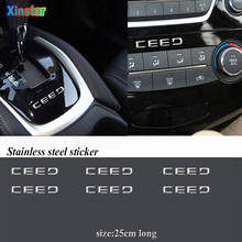 5pcs stainless steel car sticker for kia ceed 2024 - buy cheap