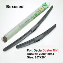 Hybrid Wiper Blade for Dacia Duster Mk1 20"+20" Bexceed of Rubber Car Windshield Windscreen 2009 2010 2011 2012 2013 2014 2024 - buy cheap