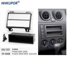 Panel de Radio para coche FORD Fiesta, Kit de marco de montaje para salpicadero, DVD, estéreo, CD, 1 Din, 2001-2005, 2002-2005 w 2024 - compra barato